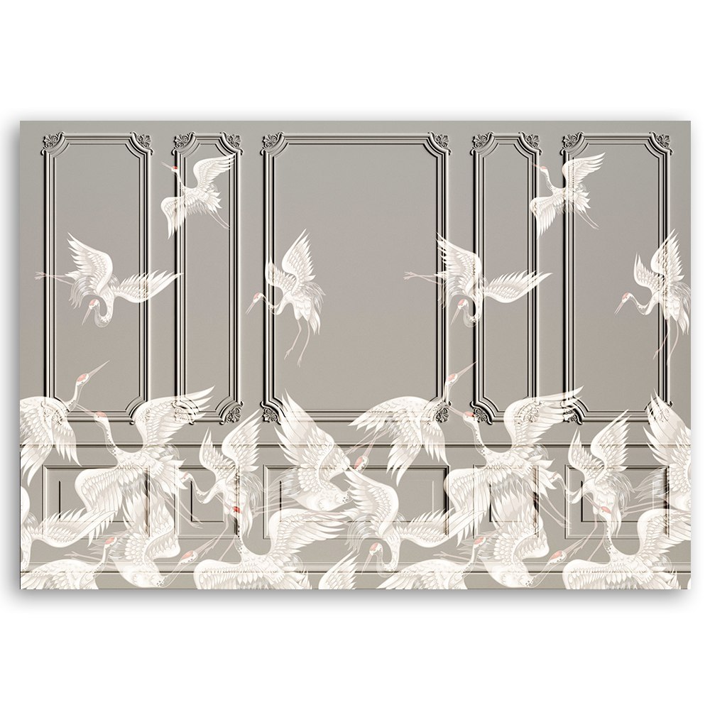 Emaga Obraz na płótnie, Żurawie w locie - 60x40